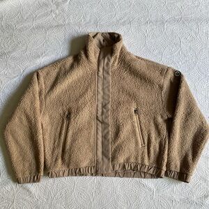 Vuori Beige Sherpa Fleece Jacket